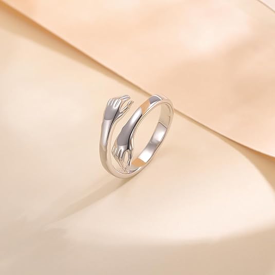 The Silver Hug Ring