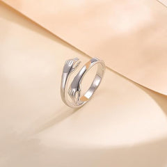 The Silver Hug Ring