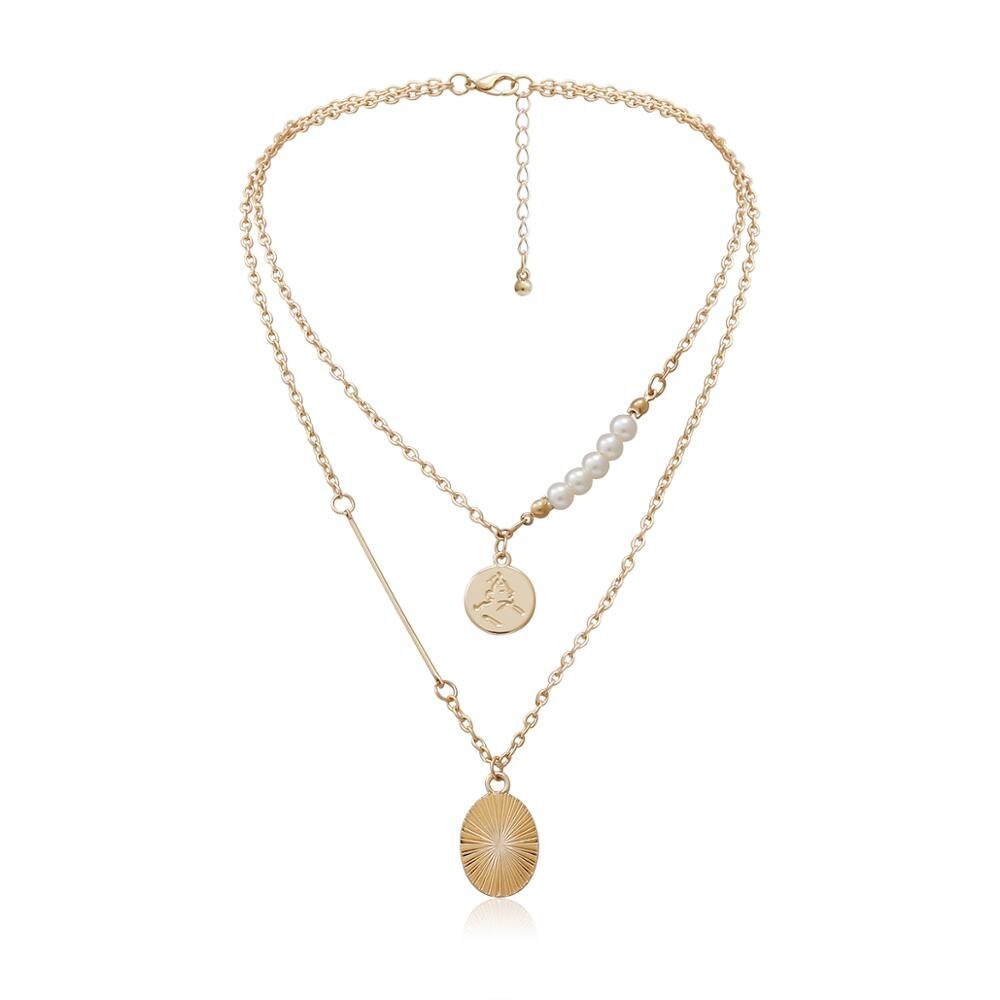 Vintage Pearl Pendant Choker Necklace for Women - Glöd of Sweden