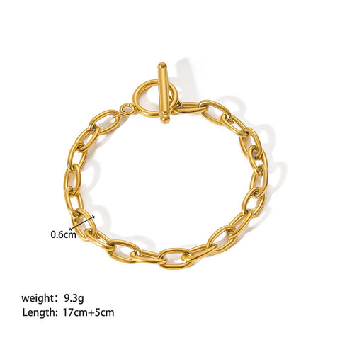 Weight & Length of Gold-Plated Stainless Steel Bracelet - Glöd of Sweden