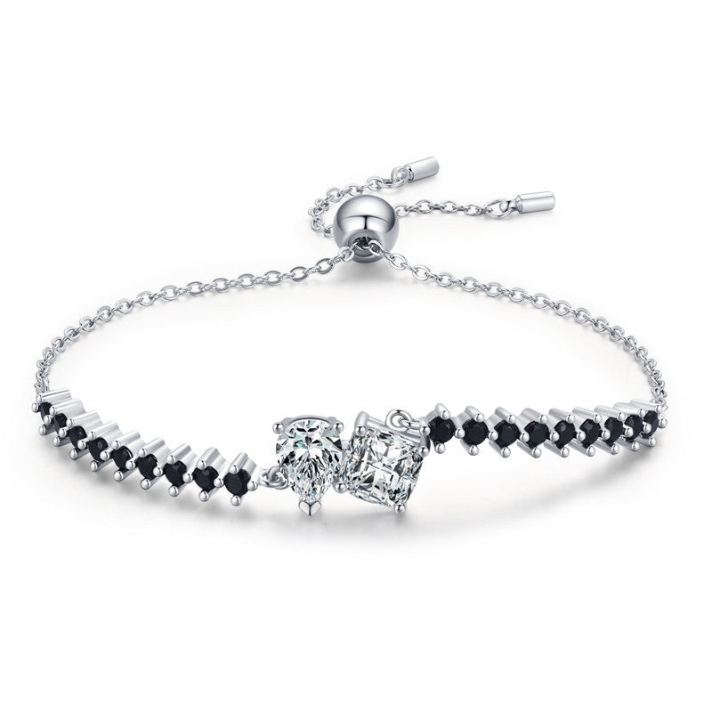 Sterling Silver Diamond Bracelet
