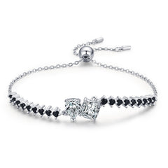 Sterling Silver Diamond Bracelet