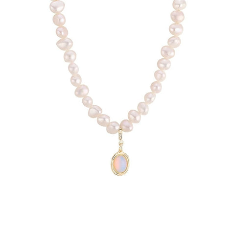 Winter Baroque Pearl Necklace Elegant
