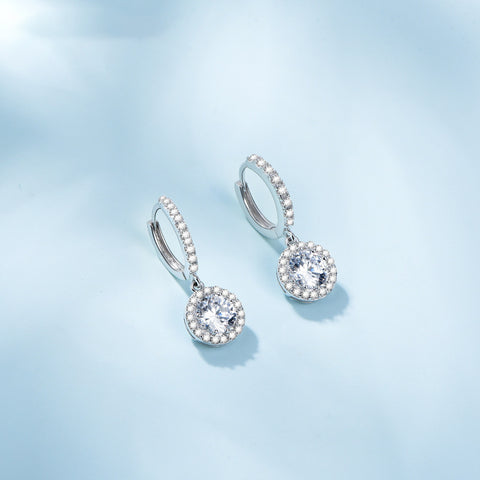 Electroplated Round Sterling Silver Earrings - Glöd of Sweden