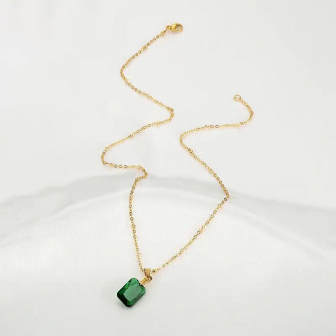 Retro Personality Fashion Rectangular Pendant Geometric Simple Necklace - Glöd of Sweden