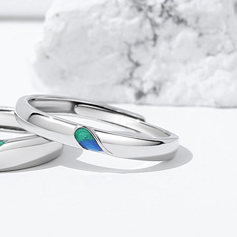 Sterling Silver Senz Fit Couple Couple Rings