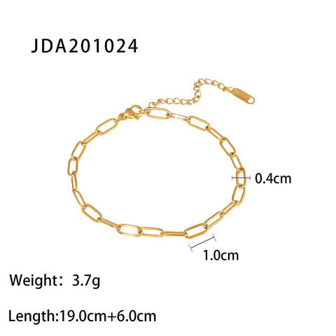 Size Details of Stainless Steel Anklet for Women - Glöd of Sweden