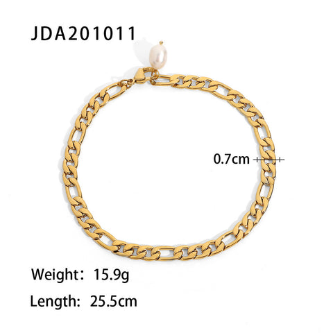 Size Details of Stainless Steel Anklet for Women - Glöd of Sweden