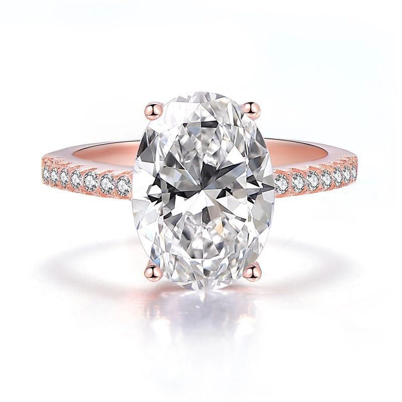 Rose Gold Zircon Ring For Women - Glöd of Sweden