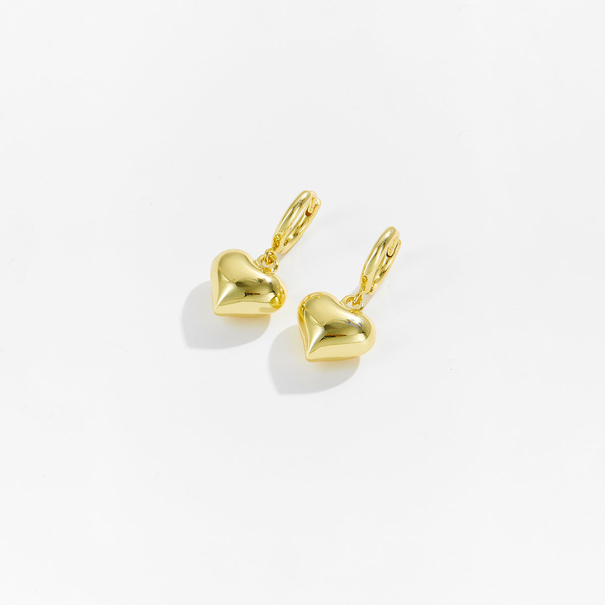 Gold-Plated Love Earrings For Women - Glöd of Sweden