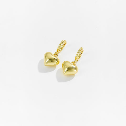 Gold-Plated Love Earrings For Women - Glöd of Sweden