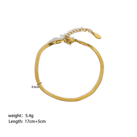 Weight & Length of Gold-Plated Stainless Steel Bracelet - Glöd of Sweden