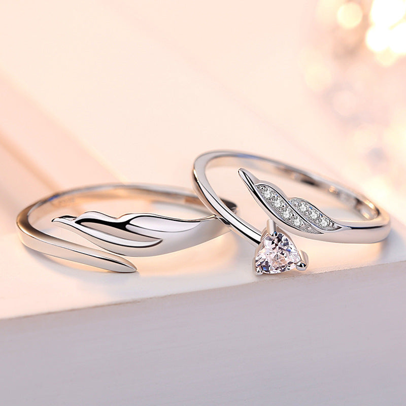 Adjustable Sterling Silver Couple Rings - Glöd of Sweden