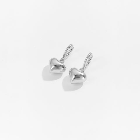 Silver Love Earrings For Women - Glöd of Sweden