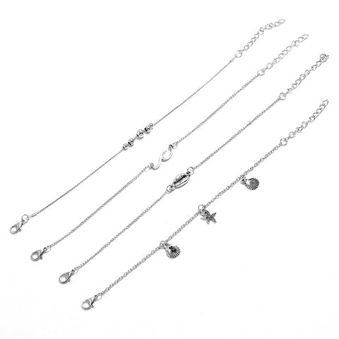 Personalized Starfish Pendant Beach Anklet