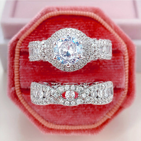 European And American Luxury Party Wedding Hand Ring