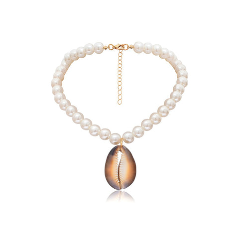 Irregular Pearl Shell Multilayer Necklace