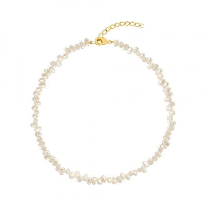 Pearl Necklaces For Women Chunky Pearl Choker Necklaces Baroque Pearl Necklace Dainty White Pearl Beaded Necklace Vintage Pearl Charm Choker Necklace Birthday Wedding Jewelry For Women
