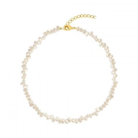 Pearl Necklaces For Women Chunky Pearl Choker Necklaces Baroque Pearl Necklace Dainty White Pearl Beaded Necklace Vintage Pearl Charm Choker Necklace Birthday Wedding Jewelry For Women