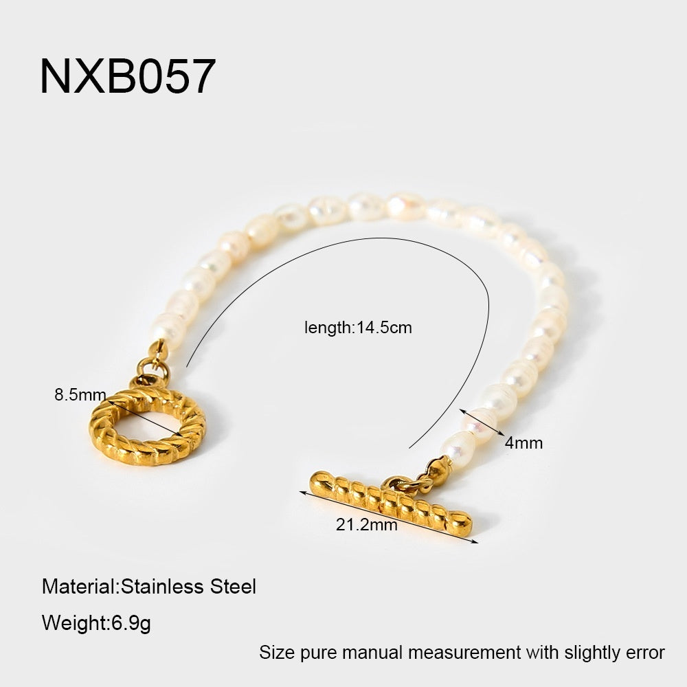 Size Details and Feaure of Freshwater Pearl Bracelet - Glöd of Sweden