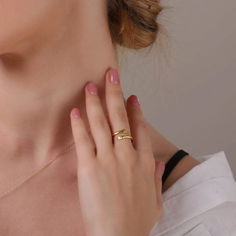 The Gold Hug Ring - Glöd of Sweden