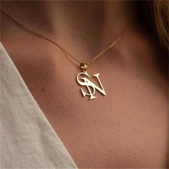 Custom Two Initial Necklace - Glöd of Sweden