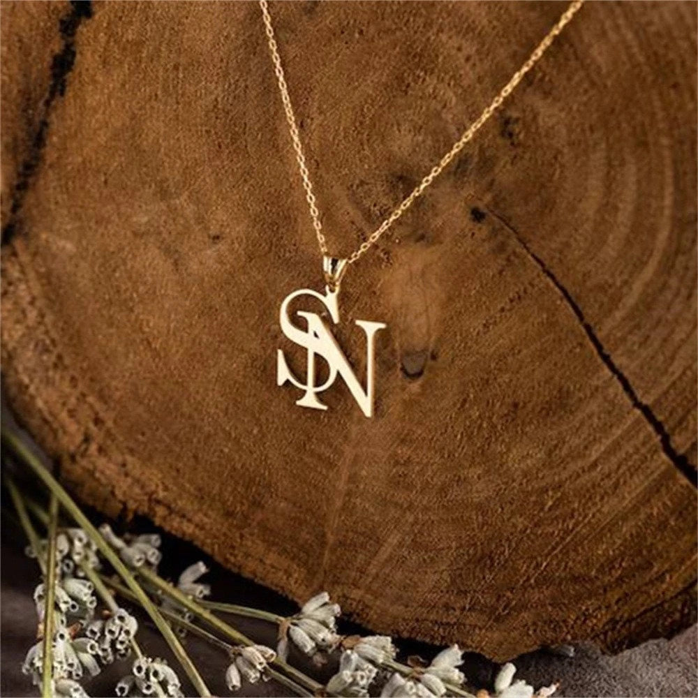 Custom Two Initial Necklace - Glöd of Sweden