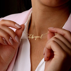 Custom Signature Name Necklace - Glöd of Sweden