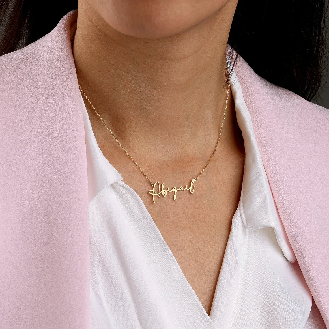 Custom Signature Name Necklace - Glöd of Sweden