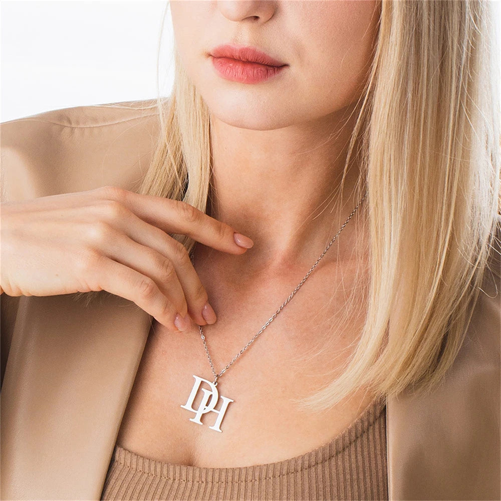 Custom Two Initial Necklace - Glöd of Sweden