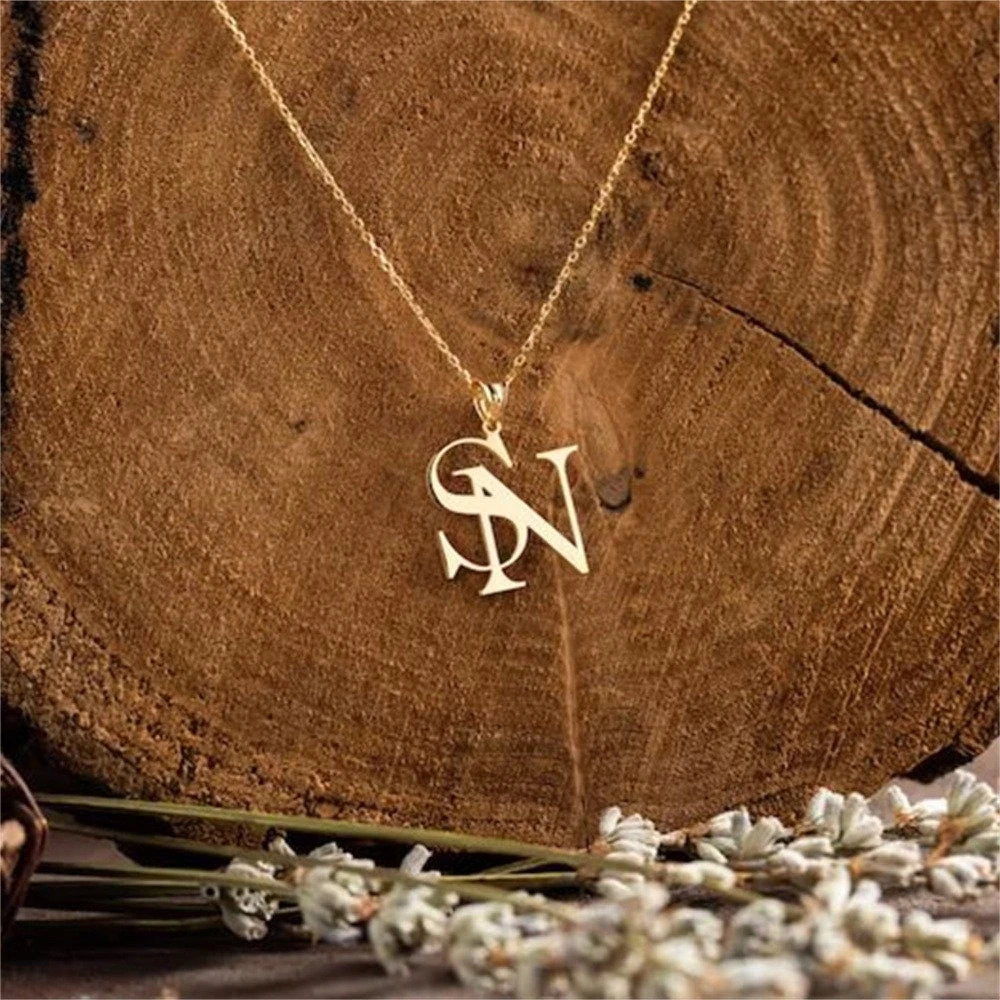 Custom Two Initial Necklace - Glöd of Sweden