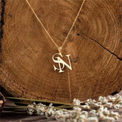 Custom Two Initial Necklace - Glöd of Sweden