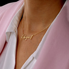 Custom Signature Name Necklace - Glöd of Sweden