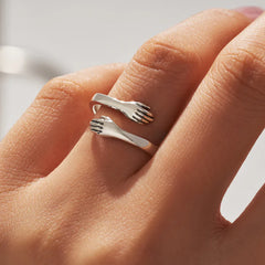 The Silver Hug Ring