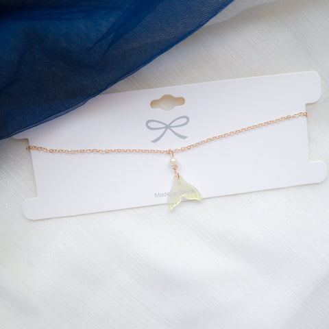 Mermaid Tail Pearl Necklace For Women - Glöd of Sweden