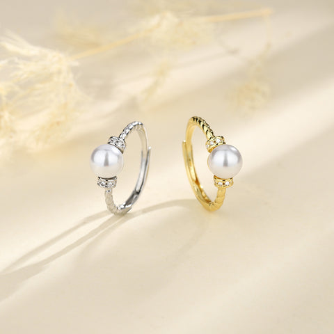 Adjustable Antique Pearl Ring for Women - Glöd of Sweden