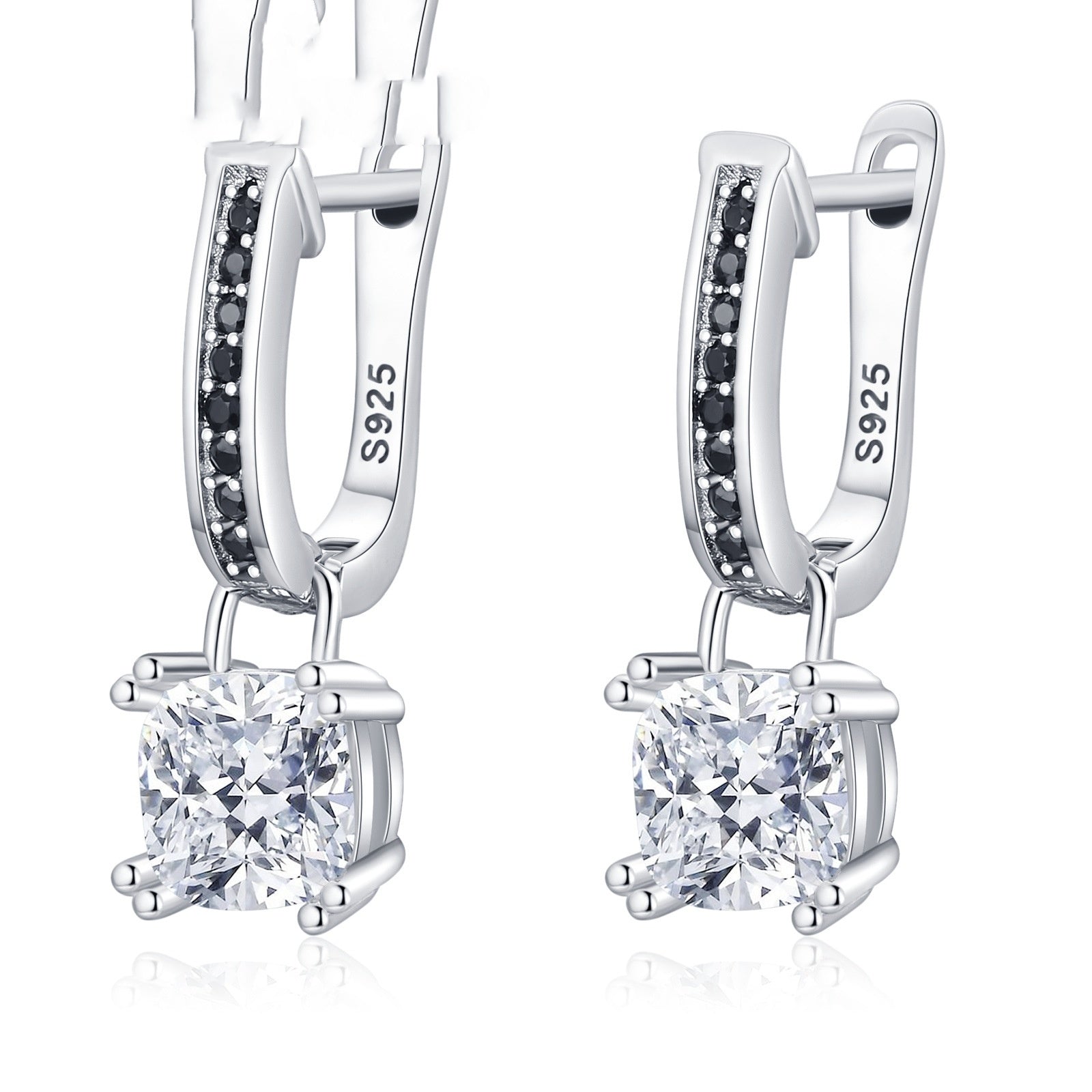 Square Zircon Earrings - Glöd of Sweden