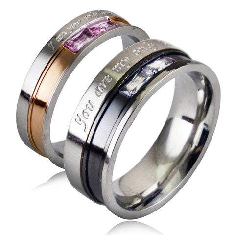 Titanium Steel Fashion Rings for Couples - Glöd of Sweden