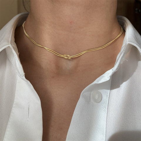 Adjustable Gold Chain Necklace - Glöd of Sweden