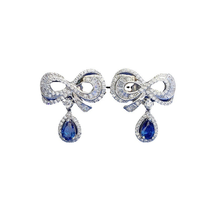 Stylish Water Drop Bow Earrings - Glöd of Sweden