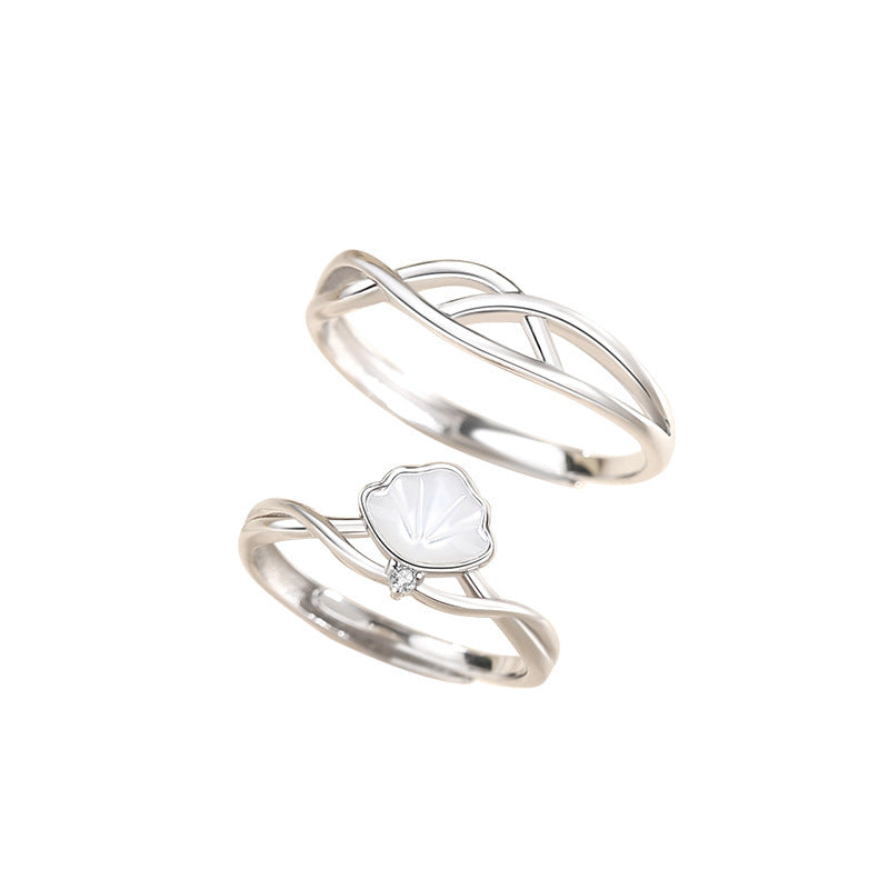 Adjustable Sterling Silver Couple Rings - Glöd of Sweden