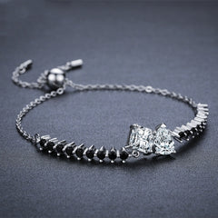 Sterling Silver Diamond Bracelet