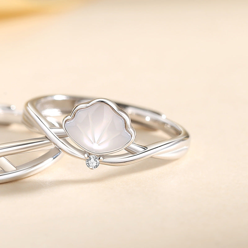 Adjustable Sterling Silver Couple Rings - Glöd of Sweden