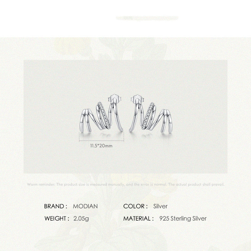 Brand, Color, Weight, Material And Size Defination Of Sterling Silver Earrings - Glöd of Sweden