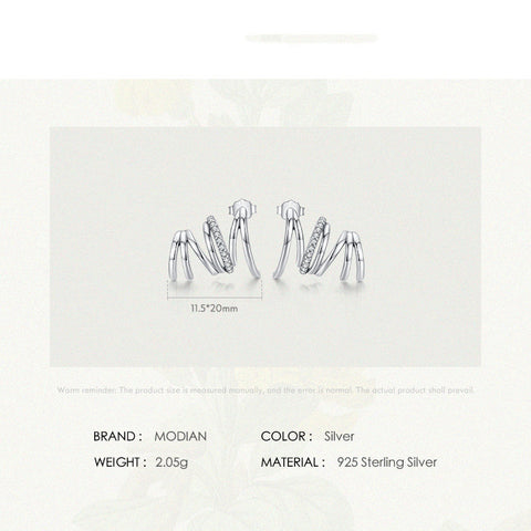 Brand, Color, Weight, Material And Size Defination Of Sterling Silver Earrings - Glöd of Sweden