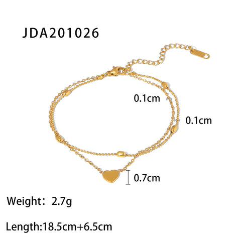 Size Details of Stainless Steel Anklet for Women - Glöd of Sweden