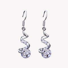 Spiral Zircon Earrings - Glöd of Sweden