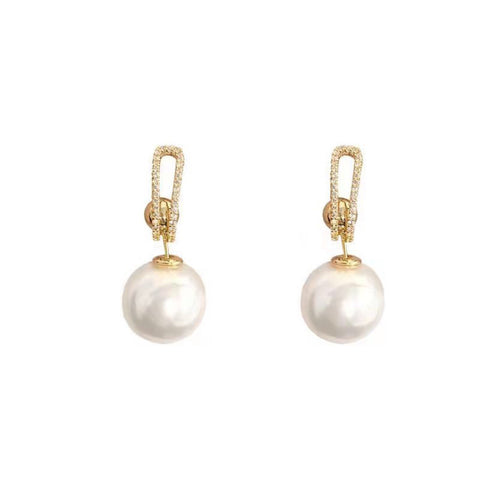 Multiple Ways To Wear Pearl Earrings Eardrops Women's Exquisite