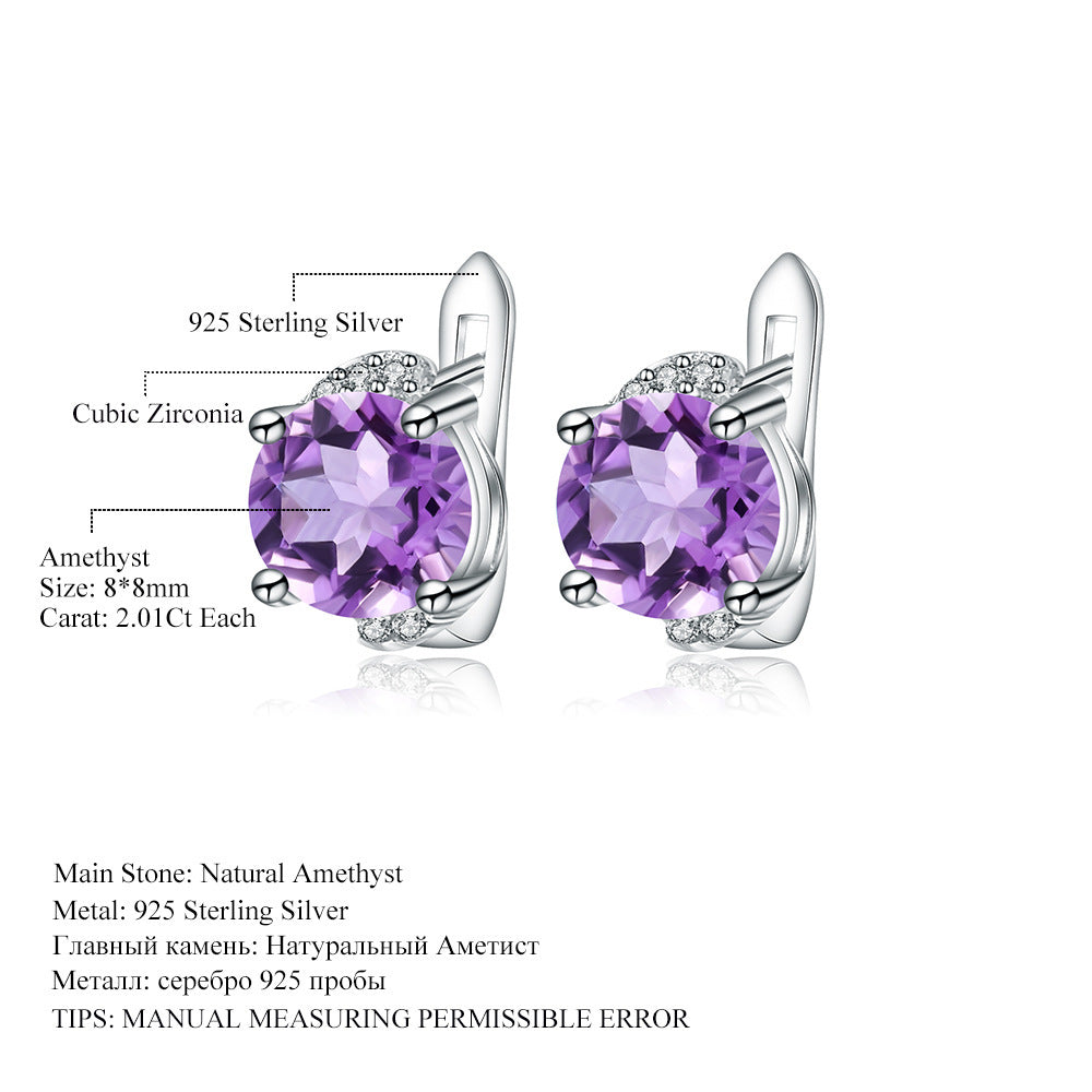 Feature of Citrine Stone Earrings - Glöd of Sweden