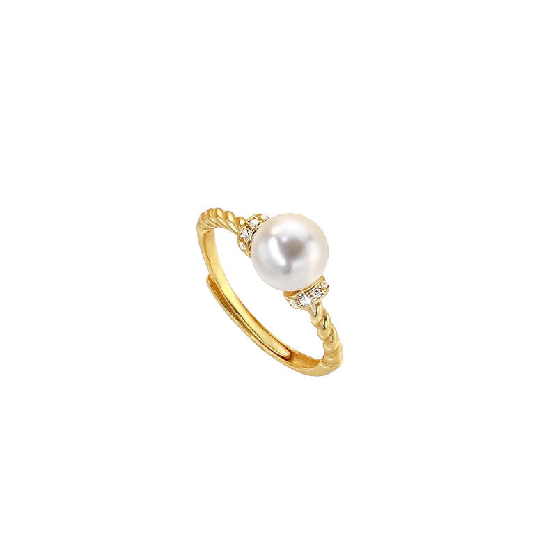 Antique Gold Pearl Ring - Glöd of Sweden